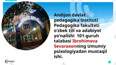 oʻsmirlik davridagi psixik rivojlanish — PPTX