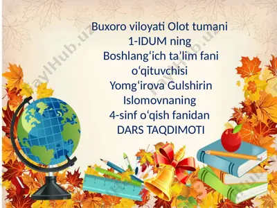 dars taqdimoti — PPTX