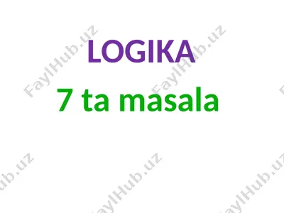 matematik logika darsi — PPTX