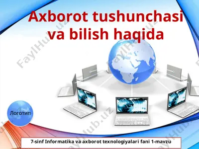 axborot tushunchasi va bilish haqida 7-sinf — PPT