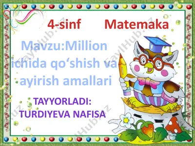 matematika darsi — PPTX