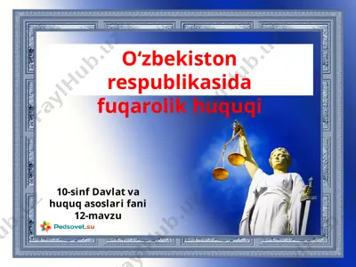 o‘zbekiston respublikasi fuqarolik huquqi — PPTX