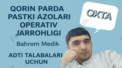 bahrom medik qorin parda pastki qismi a'zolari operativ jarrohligi — PPTX
