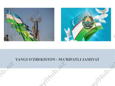 yangi o'zbekiston - ma'rifatli jamiyat — PPTX