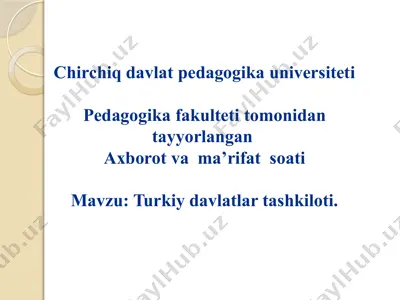 chirchiqdavlat pedagogika universiteti — PPTX
