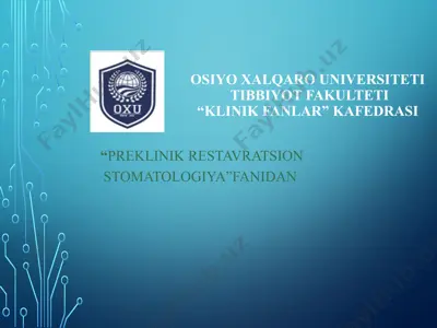 nur yordamida qotuvchi organik moddalar makrofillar — PPTX