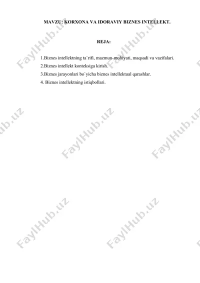 biznes intellekt — DOCX