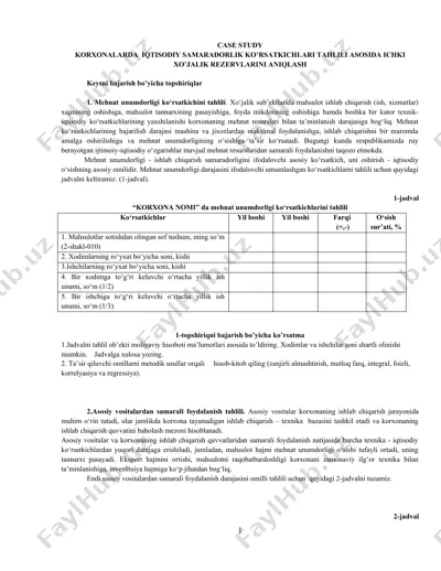 ichkilar rezervlarini aniqlash — DOC