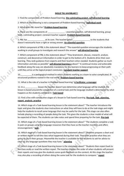 problem-based learning — DOC
