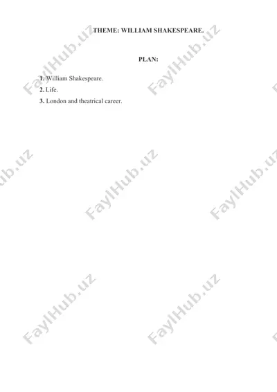 william shakespeare — DOCX
