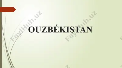 ouzbékistan — PPTX