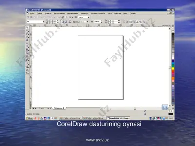 coreldraw dasturining menyu buyruqlari — PPT