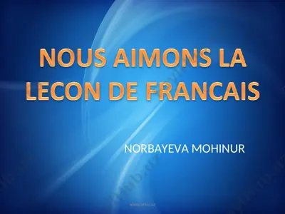 la france — PPT