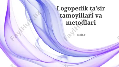 nutq terapiyasi tamoyillari — PPTX