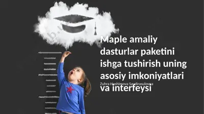 maple amaliy dasturlar paketi — PPTX