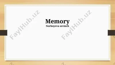 memory — PPTX