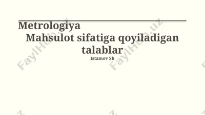 metrologiya — PPTX