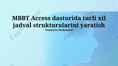 mbbt access dasturi — PPTX