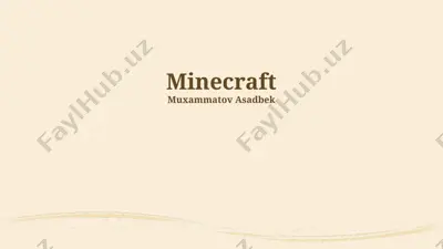 minecraft — PPTX
