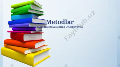 metodlar — PPTX
