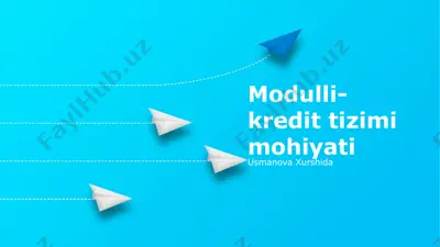 modul kredit tizimi — PPTX