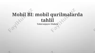 mobil bi — PPTX