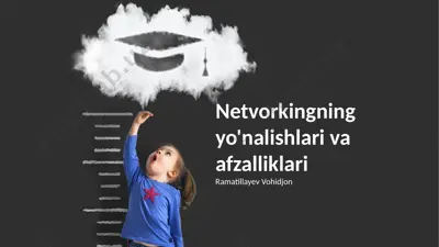 netvorkingning yo'nalishlari va afzalliklari — PPTX