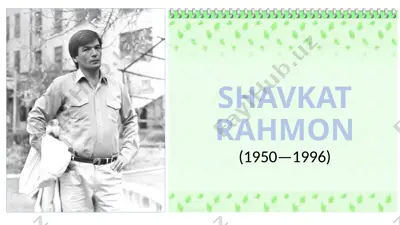 shavkat rahmon — PPTX