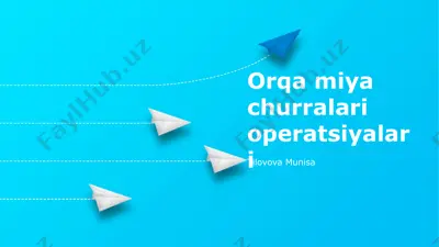 orqa miya churralari operatsiyalari — PPTX