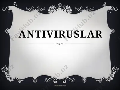 antiviruslar — PPTX