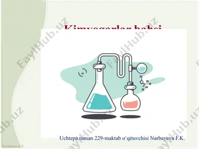 kimyogarlar bahsi — PPTX