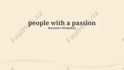 cultivating passion — PPTX