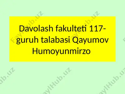 genetika bo'yicha eslatmalar — PPTX