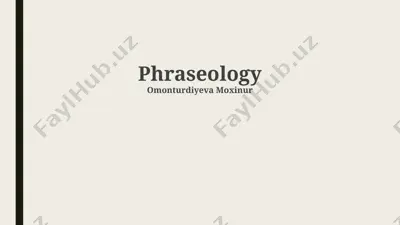 phraseology — PPTX