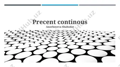 precent continous — PPTX