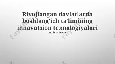 sun'iy intellektning ta'limdagi imkoniyatlari — PPTX