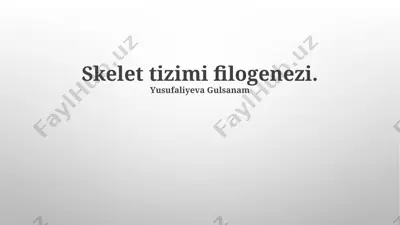 amfibiyalarda skelet — PPTX