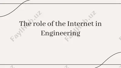 the role of the internet in engineering — PDF