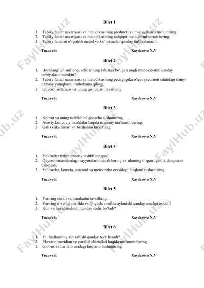 tabiiy fanlar nazariyasi va metodikasi — DOCX