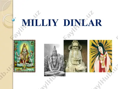 milliy dinlar — PPTX