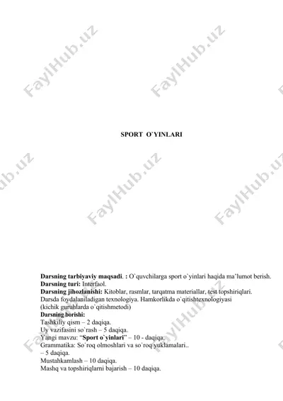 sport o`yinlari — DOC
