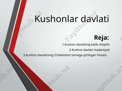 kushonlar davlati — PPTX