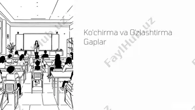 ko'chirma va o'zlashtirma gaplar — PPTX
