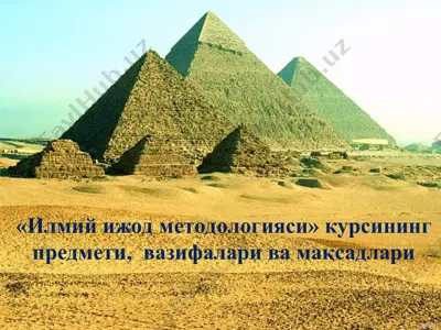 ilmiy ijod metodologiyasi — PPT