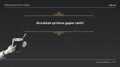 murakkab qoʻshma gaplar tahlili — PPTX