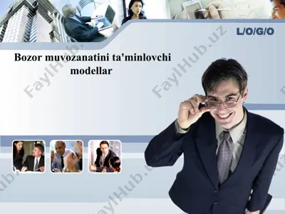 bozor muvozanatini ta'minlovchi modellar — PPT