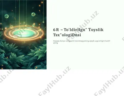 ar-toldirilgan-voqelik-texnologiyasi — PPTX