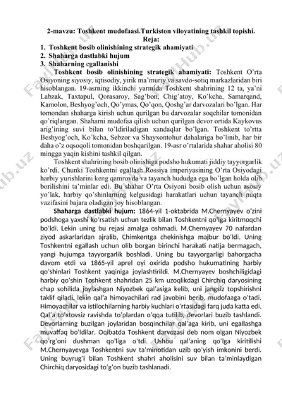 toshkent mudofaasi — DOCX