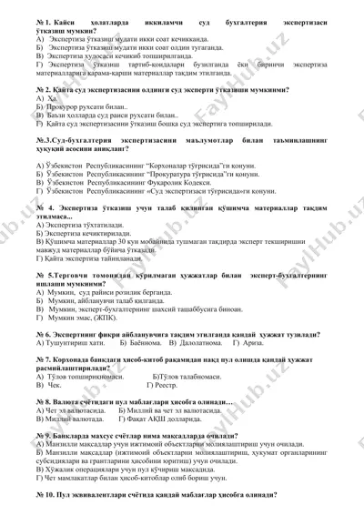 ikki sudi buxgalteriya ekspertizasi — DOCX
