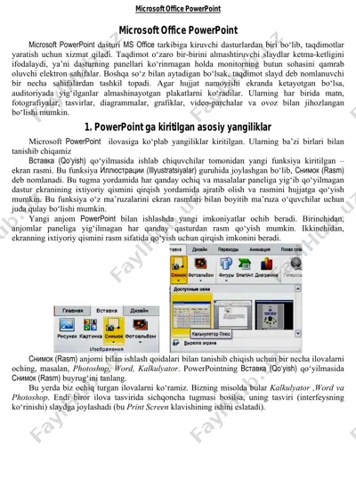 microsoft office powerpoint — PDF